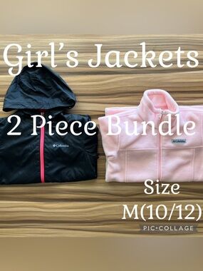 Girls Clothes Columbia 2 Piece Jacket Bundle Size M(10/12)